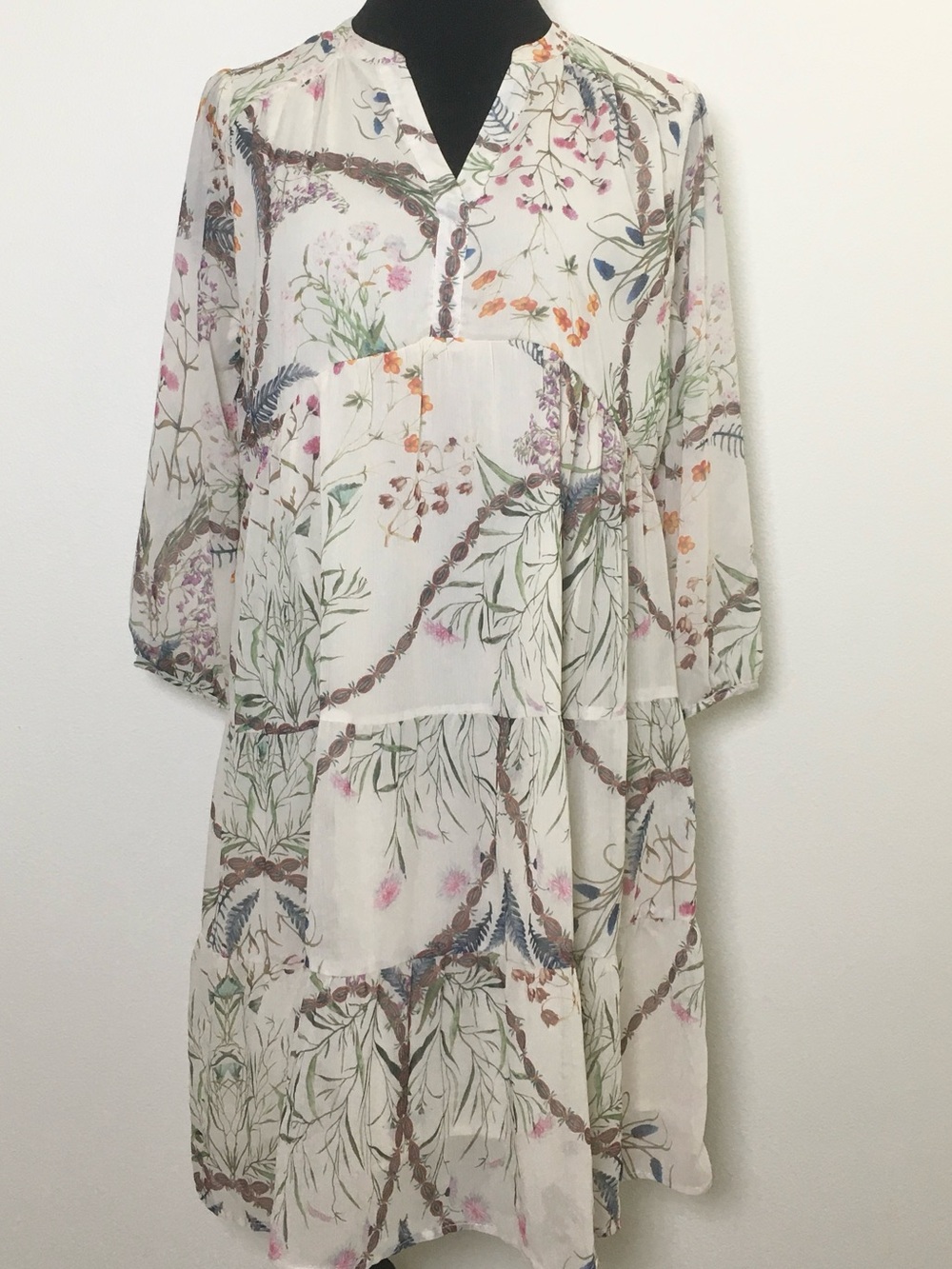 Floral Print Tiered Dress